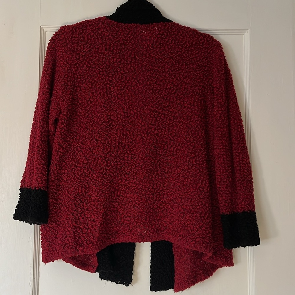 Ruby Rd Open Drape Front Sweater/Wrap Size Xl - image 3
